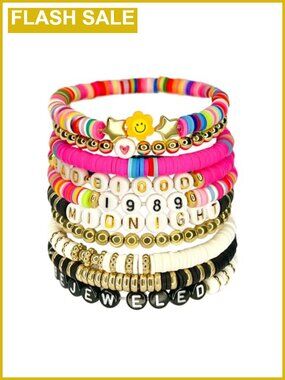 11 Pc Friendship Bracelets Music Theme Adjustable Set Party Jewelry